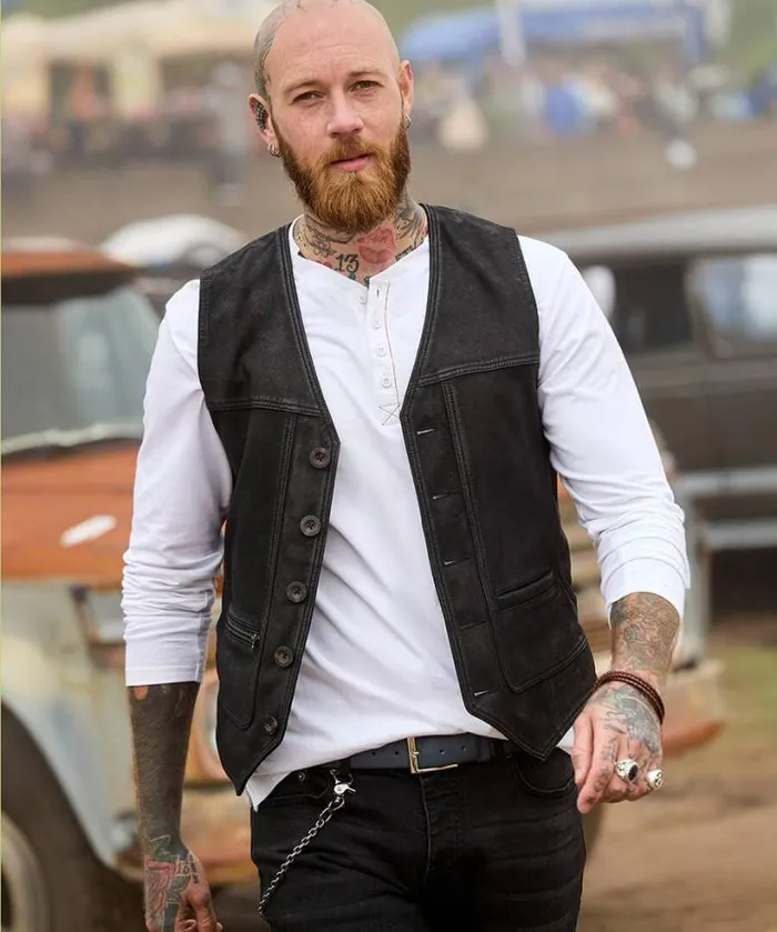 Joe Browns Coats and Jackets Men Black Leather Waistcoat Black Joe Browns Coats and Jackets Men Black Leather Waistcoat Black