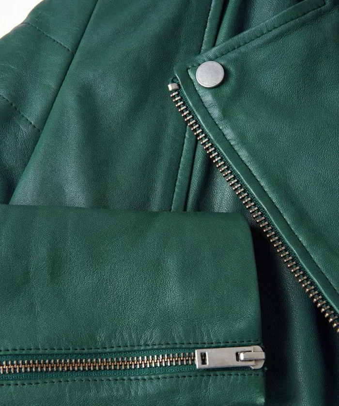 Joe Browns Coats and Jackets Women All In The Details Leather Jacket Green Joe Browns Coats and Jackets Women All In The Details Leather Jacket Green