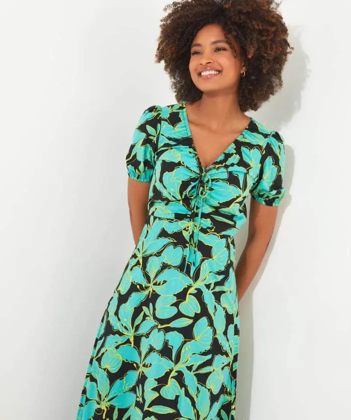 Joe Browns Dresses Women Eden Print Dress Green