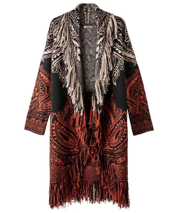 Joe Browns Knitwear and Cardigans Women Winter Nights Fringed Cardigan Black Joe Browns Knitwear and Cardigans Women Winter Nights Fringed Cardigan Black