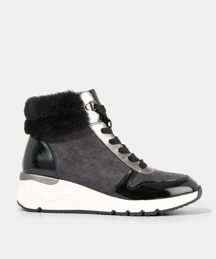 Joe Browns Pumps and Trainers Women Cosy Vibes Casual Boot Grey Joe Browns Pumps and Trainers Women Cosy Vibes Casual Boot Grey