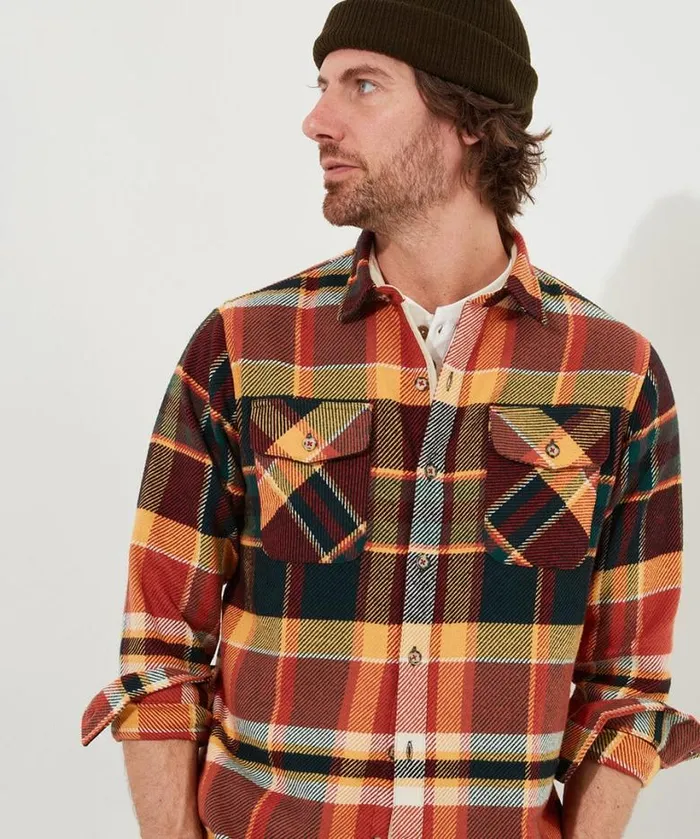 Joe Browns Shirts Men Ready For Action Check Shirt Orange Joe Browns Shirts Men Ready For Action Check Shirt Orange