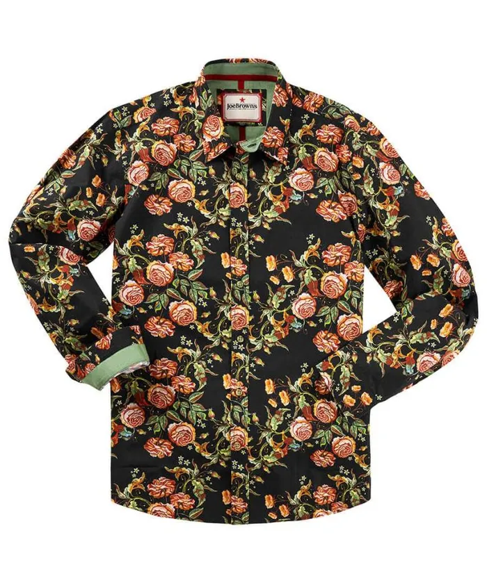 Joe Browns Shirts Men Tapestry Floral Shirt Black Joe Browns Shirts Men Tapestry Floral Shirt Black