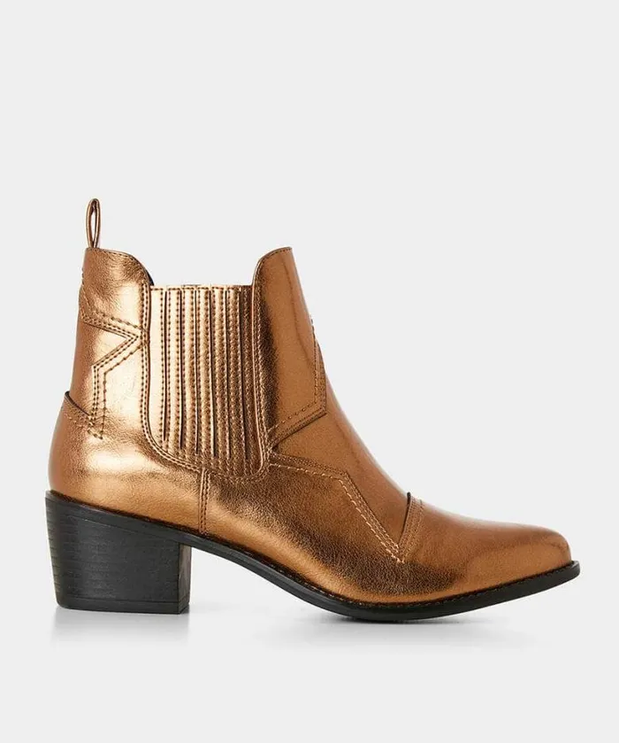 Joe Browns Shoes Sandals and Boots Women Star Gazer Western Boots Bronze Joe Browns Shoes Sandals and Boots Women Star Gazer Western Boots Bronze