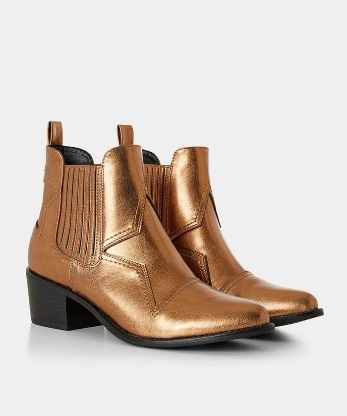 Joe Browns Shoes Sandals and Boots Women Star Gazer Western Boots Bronze Joe Browns Shoes Sandals and Boots Women Star Gazer Western Boots Bronze