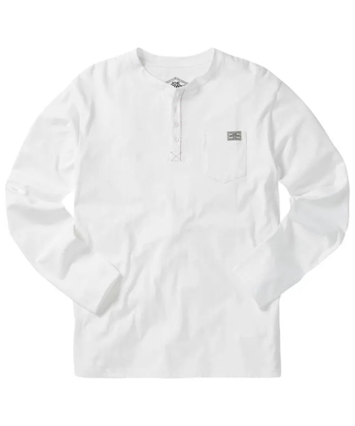 Joe Browns TShirts and Tops Men Got Your Back Henley White Joe Browns TShirts and Tops Men Got Your Back Henley White
