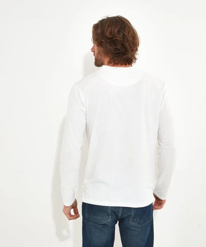 Joe Browns TShirts and Tops Men Got Your Back Henley White Joe Browns TShirts and Tops Men Got Your Back Henley White