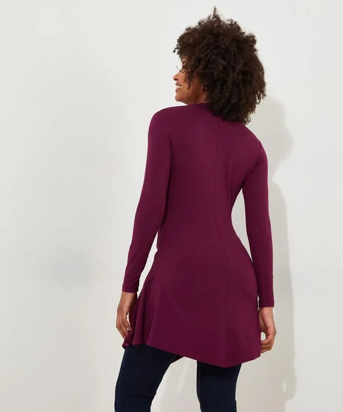 Joe Browns Tops Tunics and Blouses Women Button Detail Jersey Tunic Top Berry Joe Browns Tops Tunics and Blouses Women Button Detail Jersey Tunic Top Berry