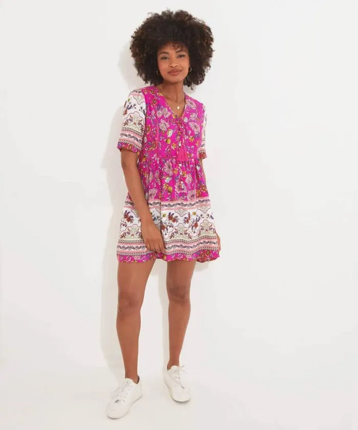 Joe Browns Tops Tunics and Blouses Women Heidi Pink Printed Tunic Pink Joe Browns Tops Tunics and Blouses Women Heidi Pink Printed Tunic Pink