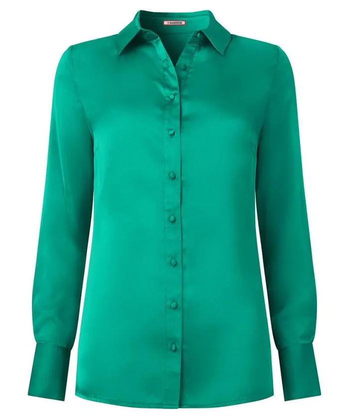 Joe Browns Tops Tunics and Blouses Women Stunning Satin Blouse Green