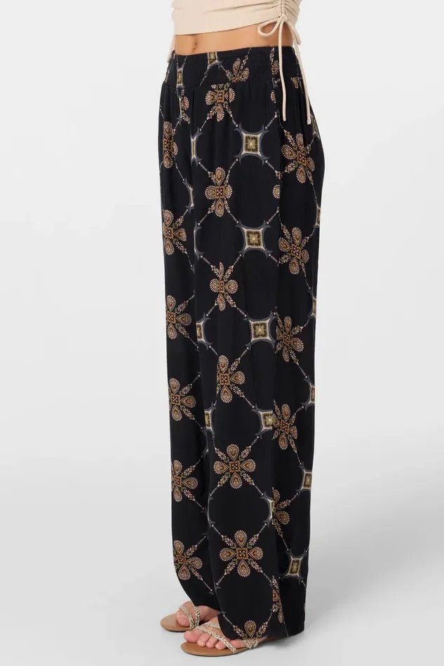 JONIE GRID TILE BEACH PANTS Black Women O039NEILL Clothing