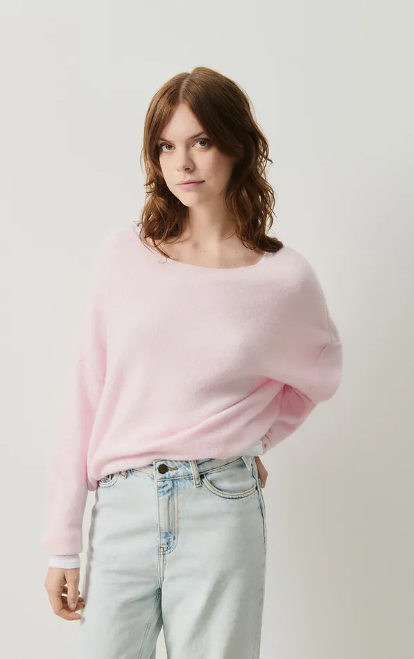 Jumper Damsville Melange Sugared Almond Women American Vintage Jumpers and Cardigans