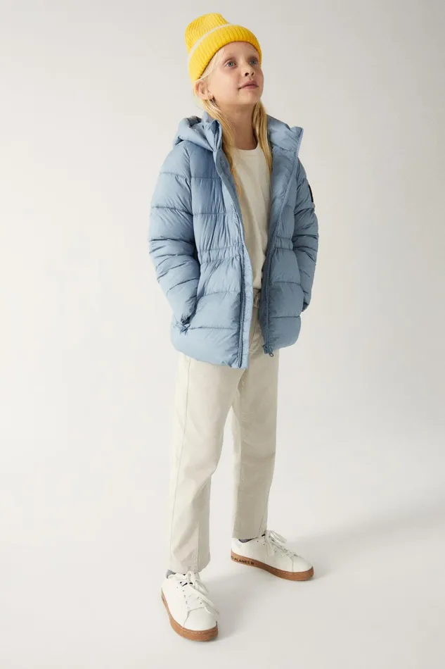 Kids Blue Solak Coat Ecoalf Coats And Jackets