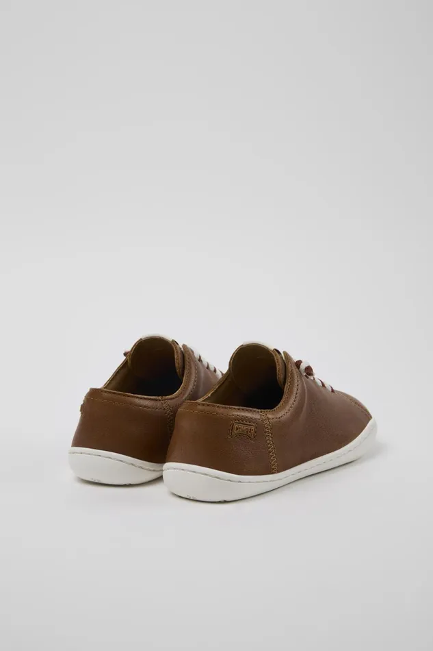 Kids Peu Brown Leather Kids039 Shoes Camper Casual Shoes