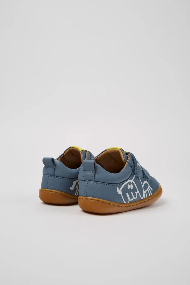 Kids Twins Gray And White Leather Shoes For Kids Camper Sneakers Kids Twins Gray And White Leather Shoes For Kids Camper Sneakers