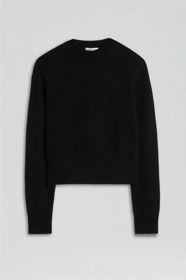 Knitwear Women Scanlan Theodore CASHMERE CREW SWEATER Black
