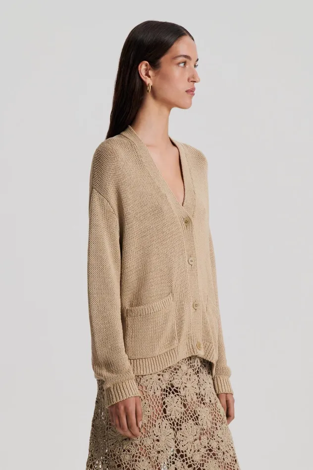 Knitwear Women Scanlan Theodore SILK COTTON V Pebble