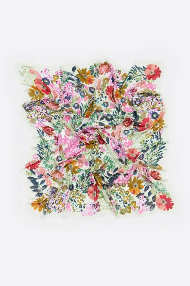 Lime Floral Shawl Lime Women Bimba Y Lola Scarves