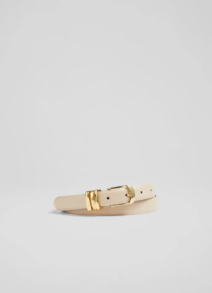 LK Bennett Georgette Black Leather Belt Women Belts