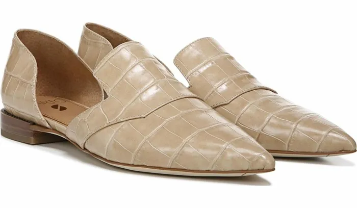 Loafers Women Franco Sarto Sarto Toby D039Orsay Flat Sand Leather