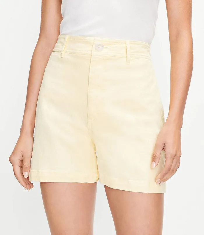 LOFT Curvy Welt Pocket Denim Shorts Women Shorts