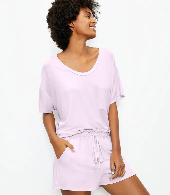 LOFT LOFT Daydream Luxe Knit Pajama Shorts Women Sleepwear