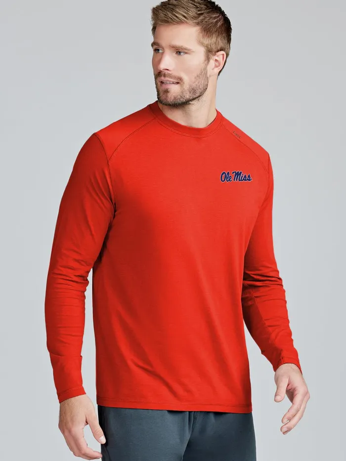 Long Sleeve TShirts Men Tasc Performance Carrollton Long Sleeve Fitness TShirt 8211 Ole Miss