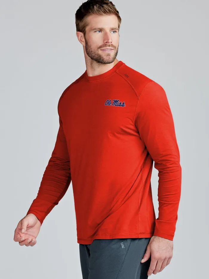 Long Sleeve TShirts Men Tasc Performance Carrollton Long Sleeve Fitness TShirt 8211 Ole Miss