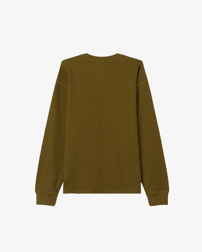 LOWERCASE II LS THERMAL Moss Green TOPS OBEY Clothing Men