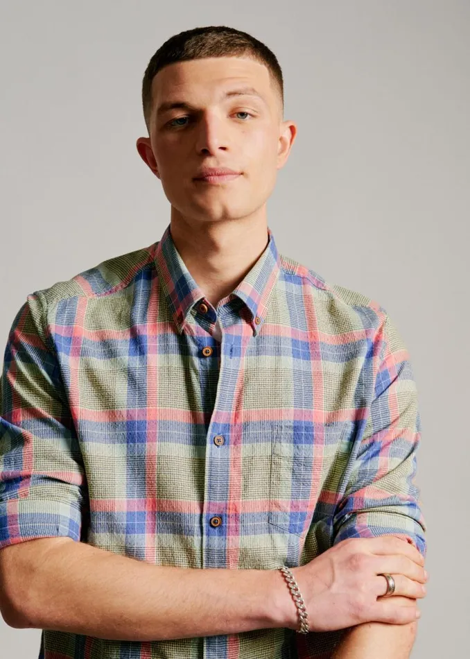Men Ben Sherman Heritage Check Shirts Pastel Check Seersucker LongSleeve Shirt Men Ben Sherman Heritage Check Shirts Pastel Check Seersucker LongSleeve Shirt