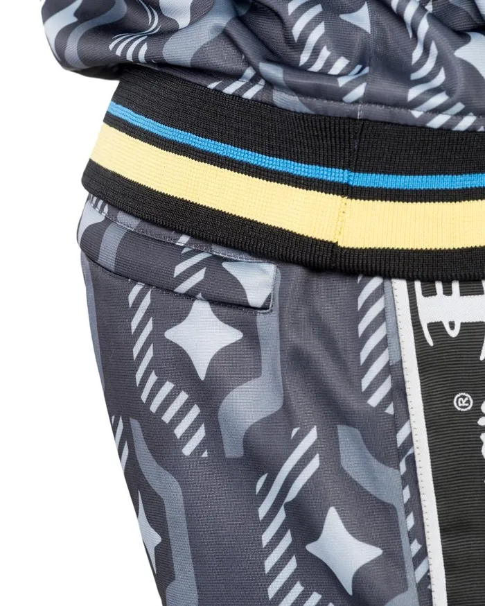 Men Ben Sherman Joggers and Track Pants X House Of Holland Geo Wallpaper Printed Tracksuit Pants