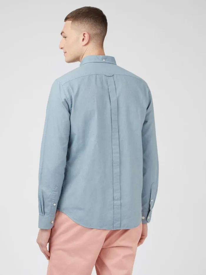 Men Ben Sherman Long Sleeve Shirts Signature Organic Oxford Shirt 8211 Blue Shadow Men Ben Sherman Long Sleeve Shirts Signature Organic Oxford Shirt 8211 Blue Shadow