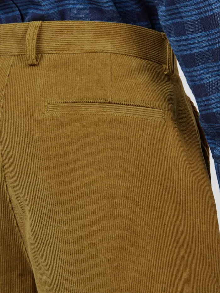 Men Ben Sherman Pants and Chinos Tapered Corduroy Trouser 8211 Bronze