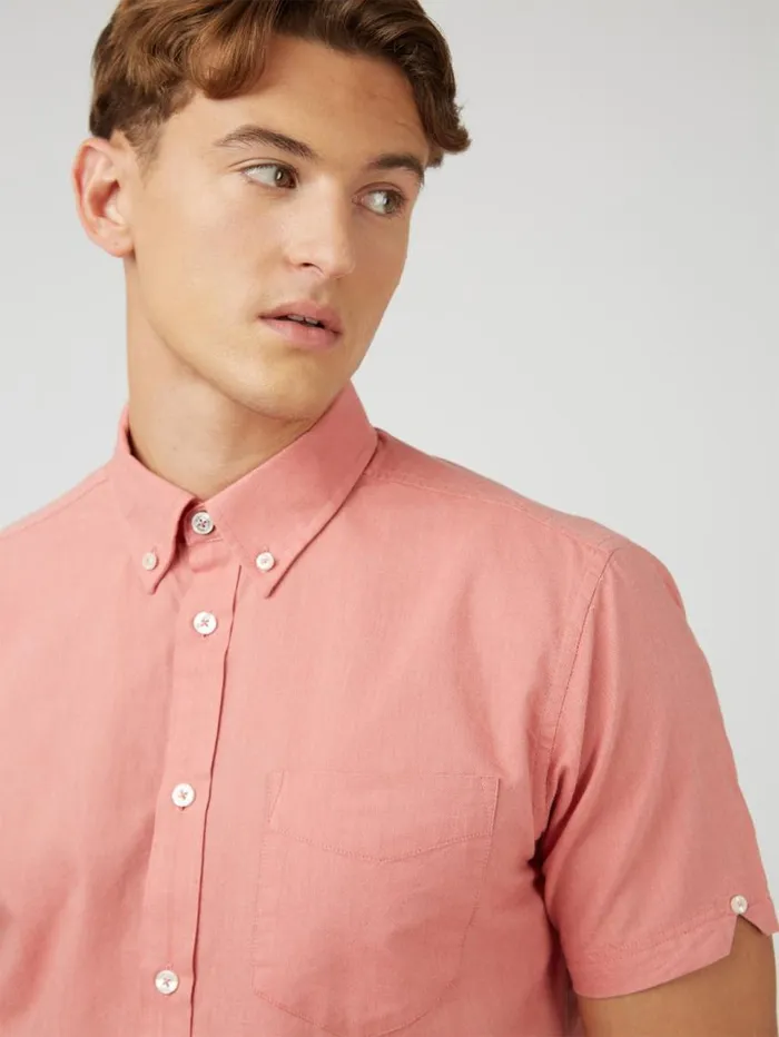 Men Ben Sherman Short Sleeve Shirts Signature Organic ShortSleeve Oxford Shirt 8211 Raspberry Men Ben Sherman Short Sleeve Shirts Signature Organic ShortSleeve Oxford Shirt 8211 Raspberry