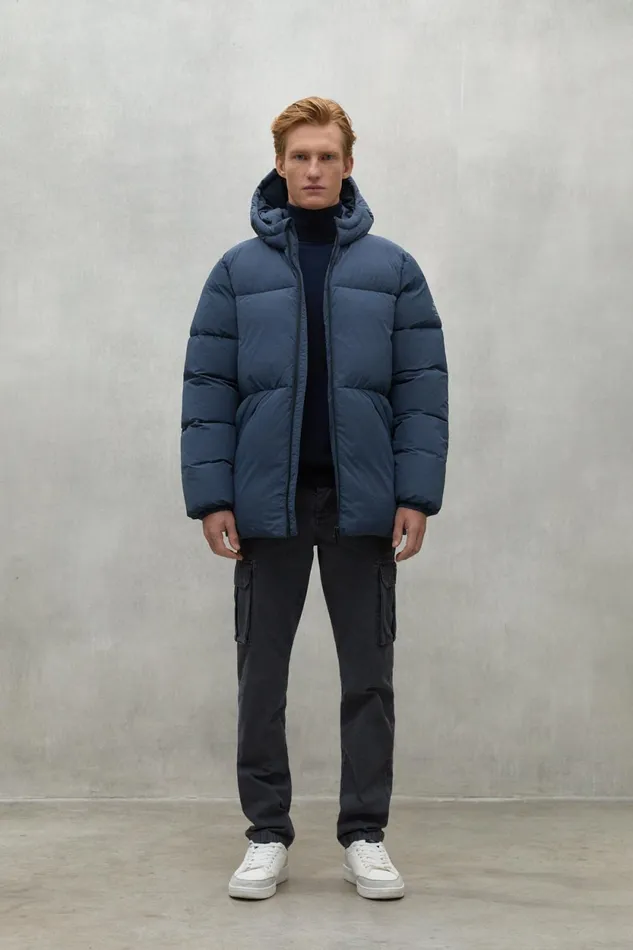 Men Blue Bans Jacket Ecoalf Coats And Jackets