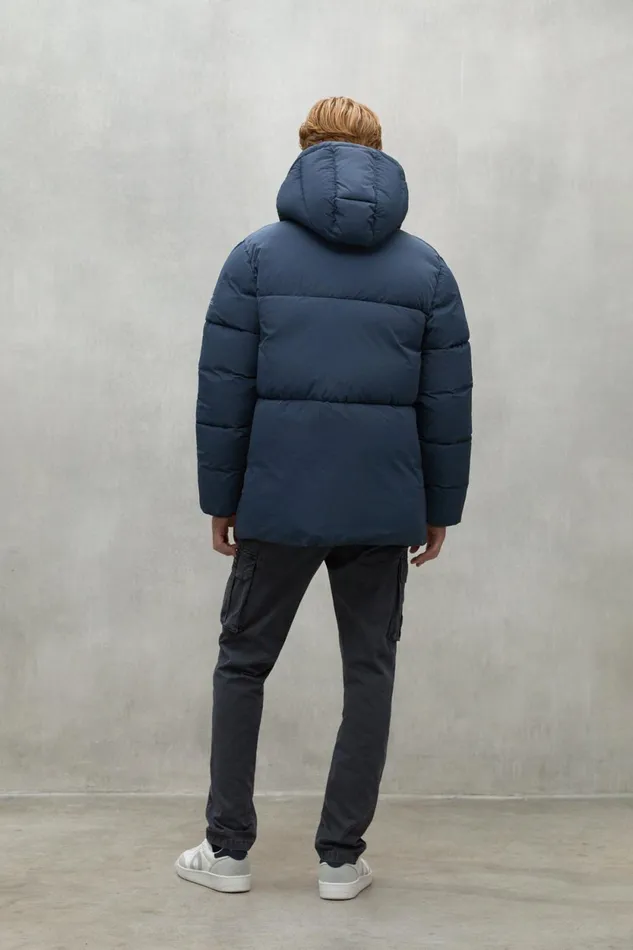 Men Blue Bans Jacket Ecoalf Coats And Jackets