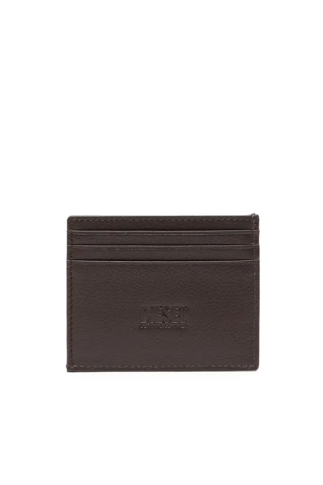 Men Card Case Brown Diesel Wallets Men Card Case Brown Diesel Wallets