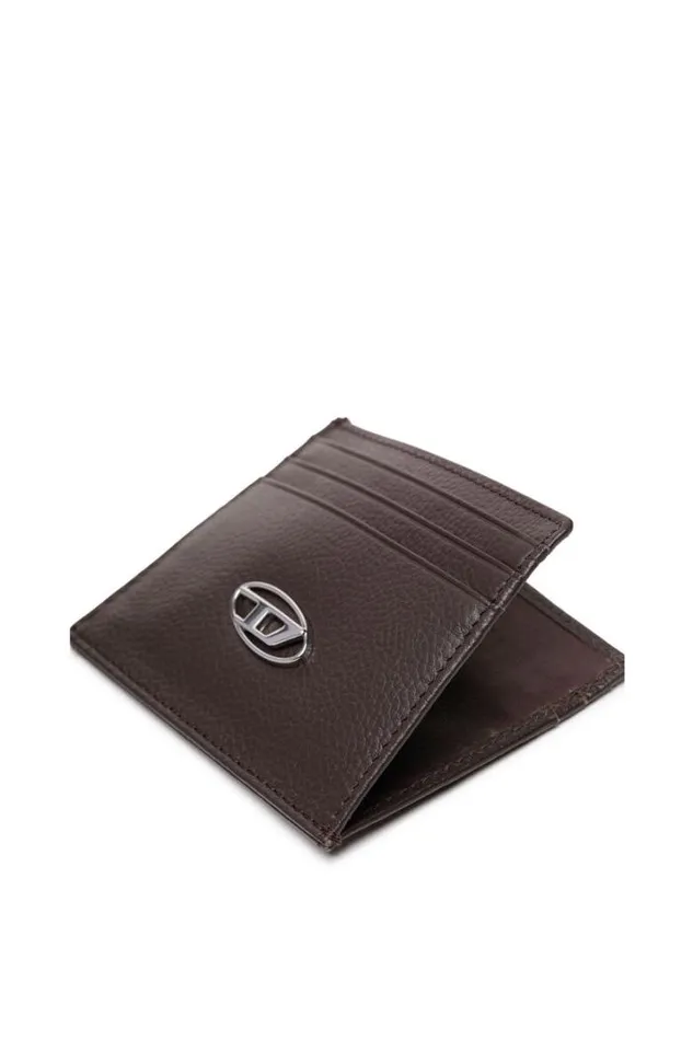 Men Card Case Brown Diesel Wallets Men Card Case Brown Diesel Wallets