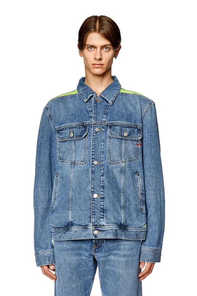 Men DBarcyRsS Light Blue Diesel Outerwear And Jackets Men DBarcyRsS Light Blue Diesel Outerwear And Jackets