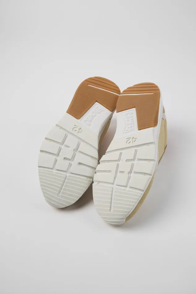 Men Drift Beige And White Nubuck Sneakers Camper Sneakers Men Drift Beige And White Nubuck Sneakers Camper Sneakers