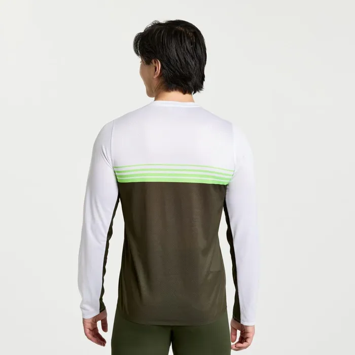 Men Elite Long Sleeve Umbra Saucony Tops