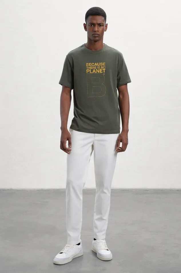 Men Green Great B TShirt Ecoalf TShirts