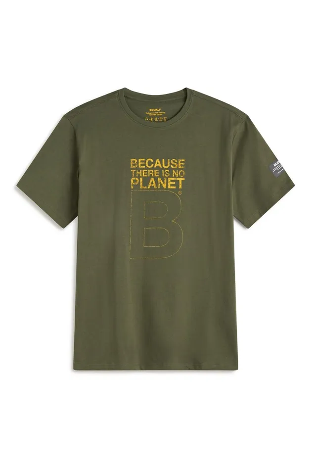 Men Green Great B TShirt Ecoalf TShirts