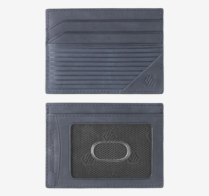Men Jackson Scored Weekender Case Navy Oiled JohnstonandMurphy Wallets