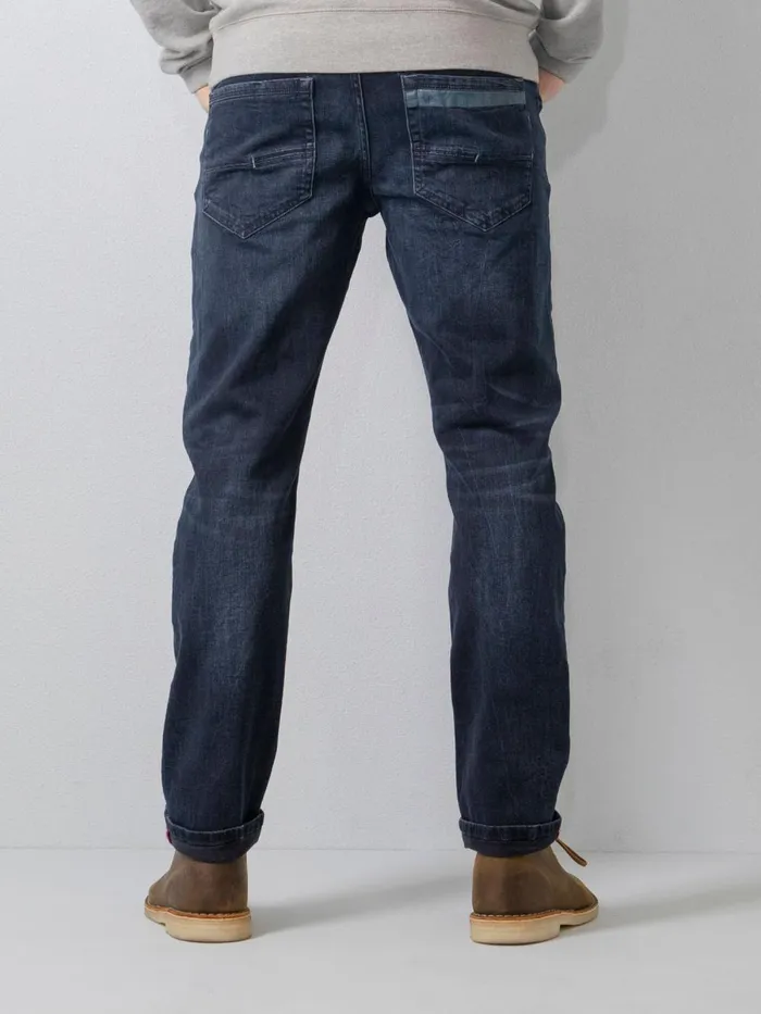 Men Jeans Petrol Industries Seaham Tracker Slim Straight Fit Blue Black