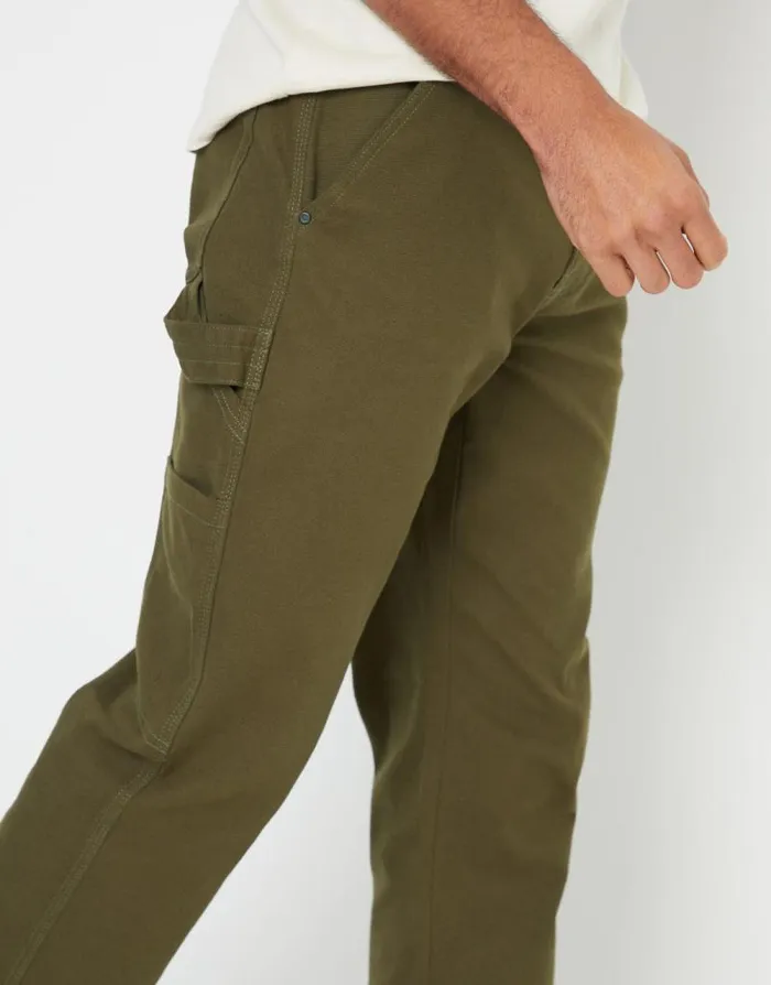 Men Khaki Straight Leg Chino Cargo Trousers Threadbare Cargo Men Khaki Straight Leg Chino Cargo Trousers Threadbare Cargo