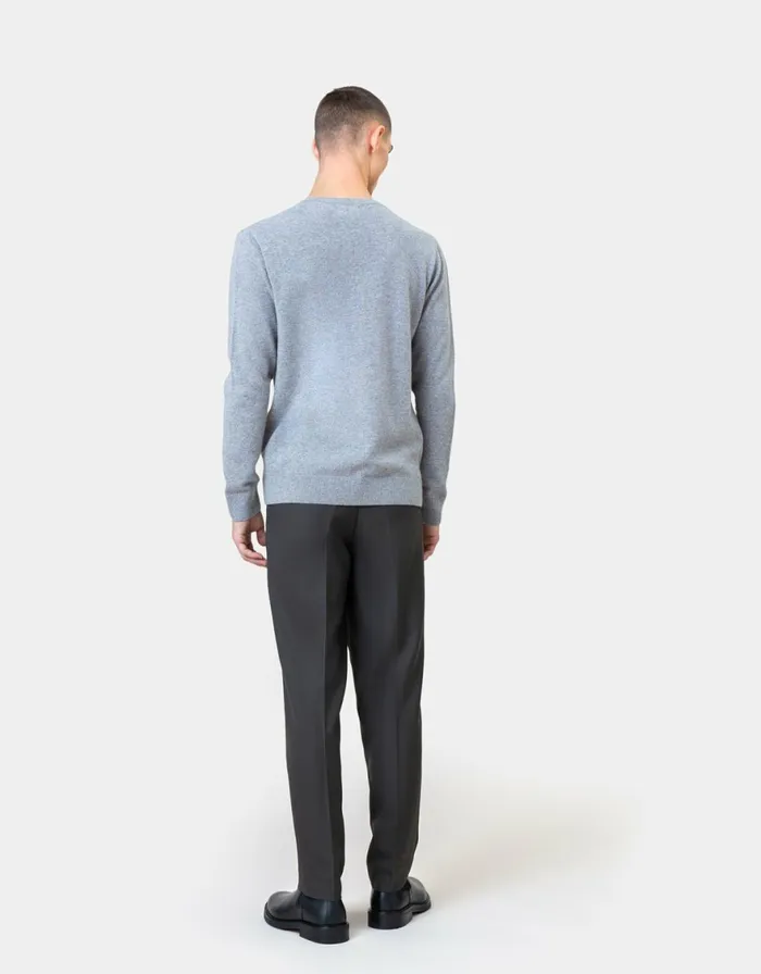 Men Knit Sweaters Colorful Standard Light Merino Wool Crew Dusty Olive