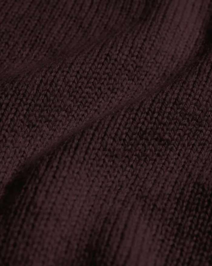 Men Knit Sweaters Colorful Standard Oversized Merino Wool Crew Oxblood Red