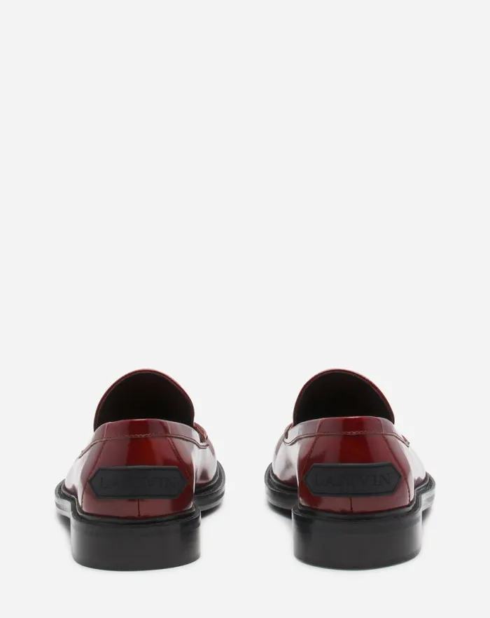 Men Lanvin Loafers and Derbies Spinto Loafers In Smooth Leather Dark Brownblack Men Lanvin Loafers and Derbies Spinto Loafers In Smooth Leather Dark Brownblack