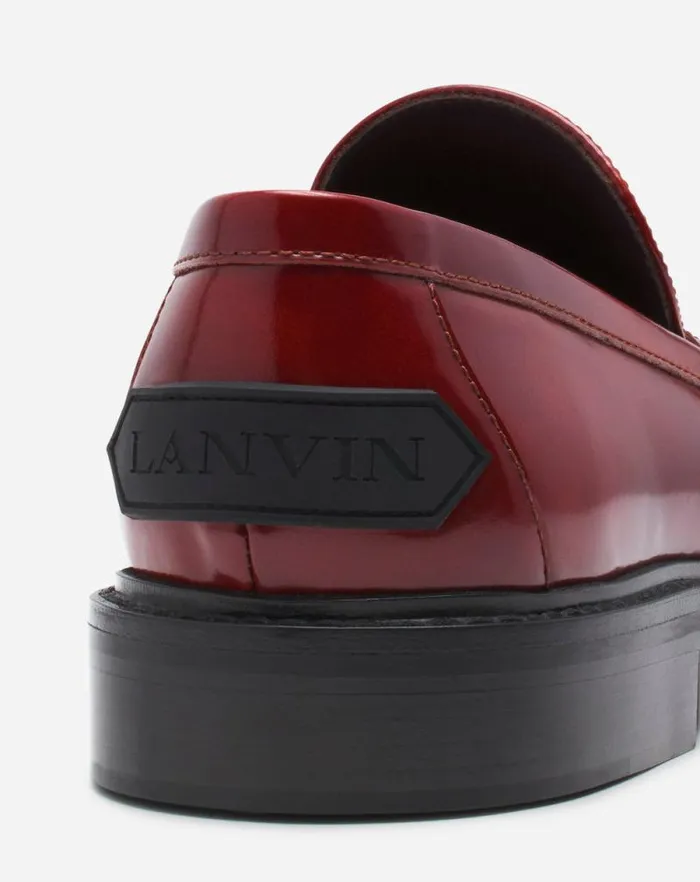 Men Lanvin Loafers and Derbies Spinto Loafers In Smooth Leather Dark Brownblack Men Lanvin Loafers and Derbies Spinto Loafers In Smooth Leather Dark Brownblack